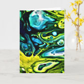 抽象芸術カラー勉強314、カード カード (黄色い花)