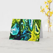 抽象芸術カラー勉強314、カード カード (黄色い花)