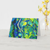 抽象芸術カラー勉強317、カード カード (黄色い花)