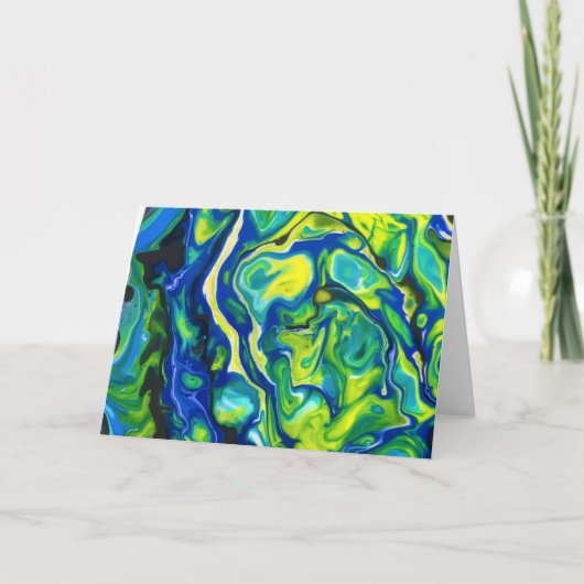 抽象芸術カラー勉強317、カード カード (正面)