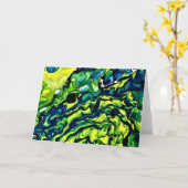 抽象芸術カラー勉強318、カード カード (黄色い花)