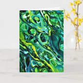 抽象芸術カラー勉強320、カード カード (黄色い花)