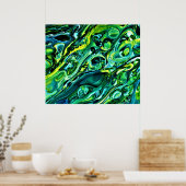 抽象芸術カラー勉強320、 ポスター (キッチン)