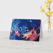 抽象芸術カラー勉強330、カード カード (黄色い花)