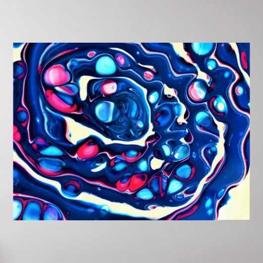 抽象芸術カラー勉強331、 ポスター (正面)