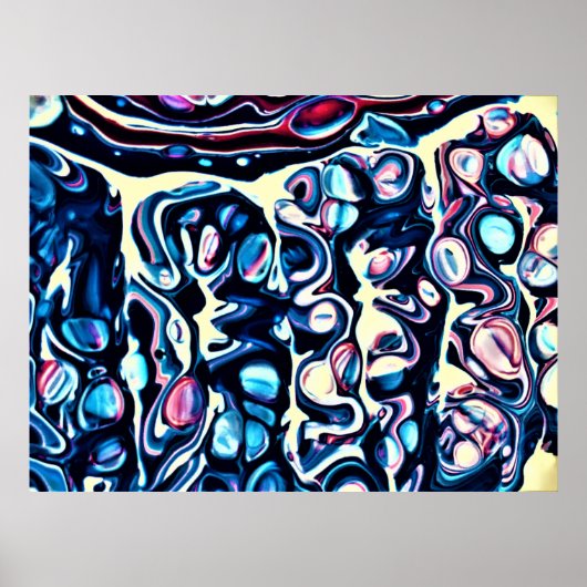 抽象芸術カラー勉強334、 ポスター (正面)