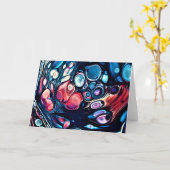 抽象芸術カラー勉強335、カード カード (黄色い花)