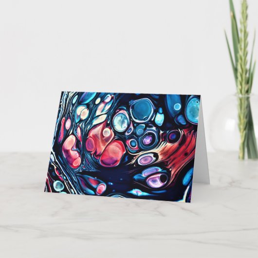 抽象芸術カラー勉強335、カード カード (正面)