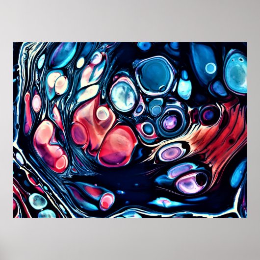 抽象芸術カラー勉強335、 ポスター (正面)