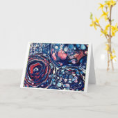 抽象芸術カラー勉強336、カード カード (黄色い花)