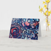 抽象芸術カラー勉強336、カード カード (黄色い花)