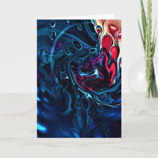 抽象芸術カラー勉強337、カード カード (正面)