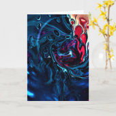 抽象芸術カラー勉強337、カード カード (黄色い花)