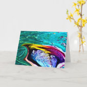 抽象芸術カラー勉強33、カード カード (黄色い花)