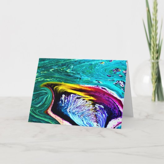 抽象芸術カラー勉強33、カード カード (正面)