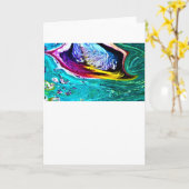 抽象芸術カラー勉強33、カード カード (黄色い花)