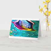 抽象芸術カラー勉強33、カード カード (黄色い花)