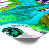 抽象芸術カラー勉強33、 ポスター (角)