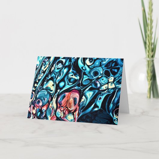 抽象芸術カラー勉強340、カード カード (正面)