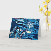 抽象芸術カラー勉強342、カード カード (黄色い花)