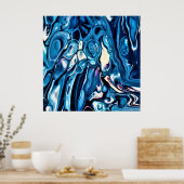 抽象芸術カラー勉強342、 ポスター (キッチン)