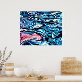 抽象芸術カラー勉強343、 ポスター (キッチン)