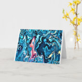 抽象芸術カラー勉強345、カード カード (黄色い花)