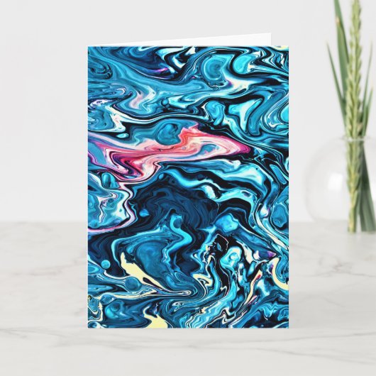 抽象芸術カラー勉強345、カード カード (正面)