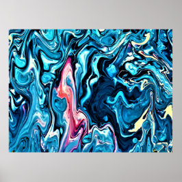 抽象芸術カラー勉強345、 ポスター