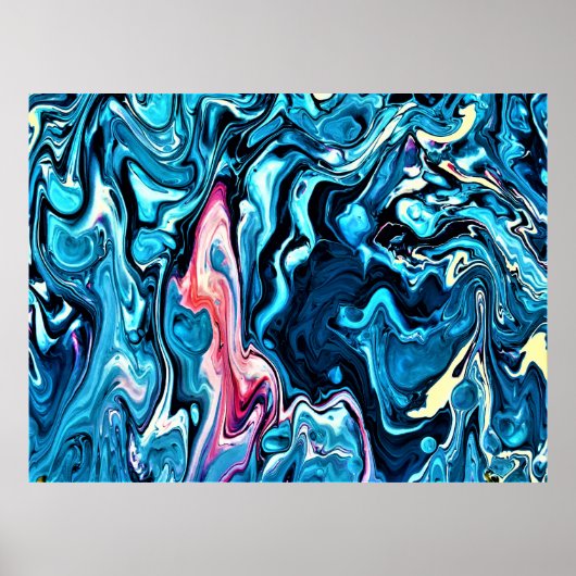 抽象芸術カラー勉強345、 ポスター (正面)