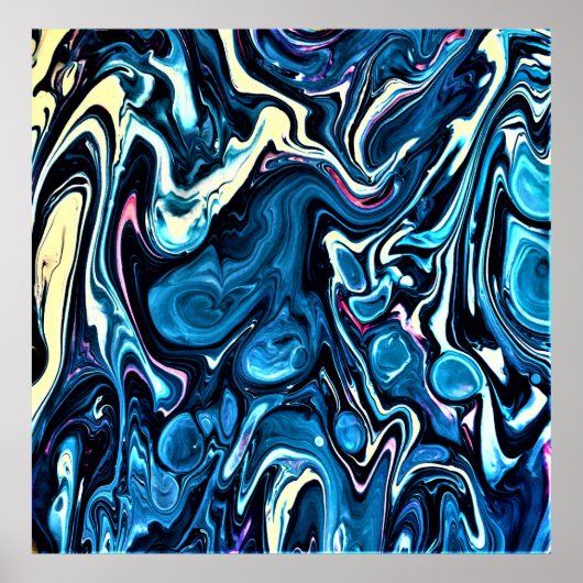 抽象芸術カラー勉強346、 ポスター (正面)