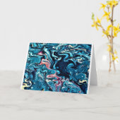 抽象芸術カラー勉強347、カード カード (黄色い花)