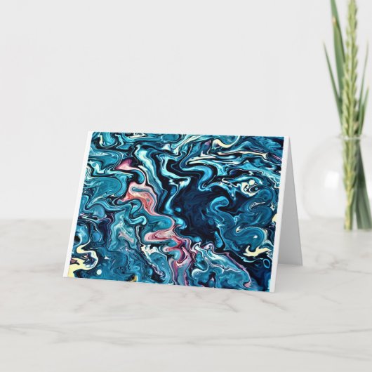 抽象芸術カラー勉強347、カード カード (正面)