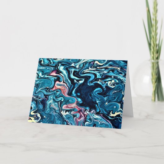 抽象芸術カラー勉強347、カード カード (正面)