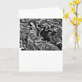 抽象芸術カラー勉強347 / Noir，カード カード (黄色い花)