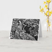 抽象芸術カラー勉強347 / Noir，カード カード (黄色い花)