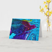 抽象芸術カラー勉強34、カード カード (黄色い花)