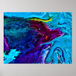 抽象芸術カラー勉強34、 ポスター