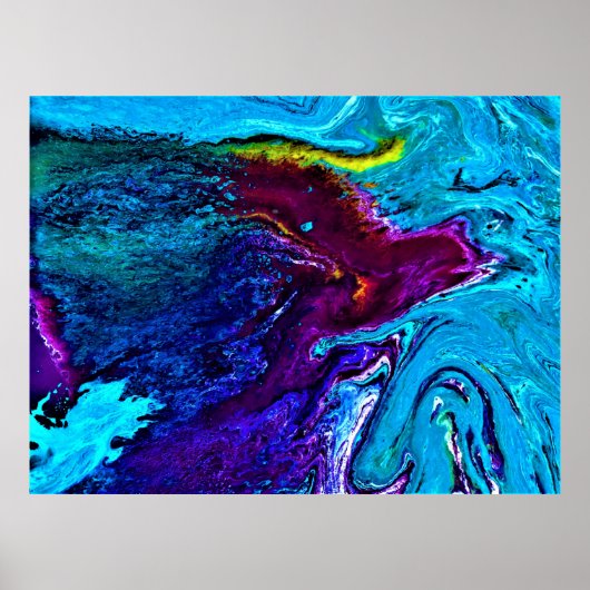 抽象芸術カラー勉強34、 ポスター (正面)