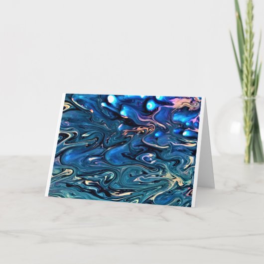 抽象芸術カラー勉強354、カード カード (正面)