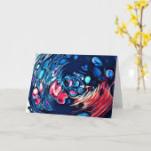 抽象芸術カラー勉強365、カード カード (黄色い花)