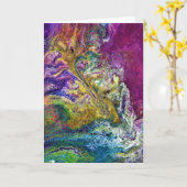 抽象芸術カラー勉強36、カード カード (黄色い花)