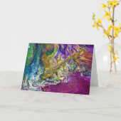 抽象芸術カラー勉強36、カード カード (黄色い花)