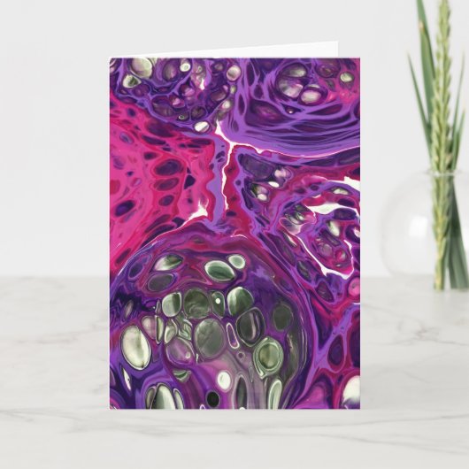 抽象芸術カラー勉強371、カード カード (正面)