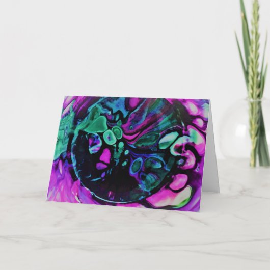 抽象芸術カラー勉強379、カード カード (正面)