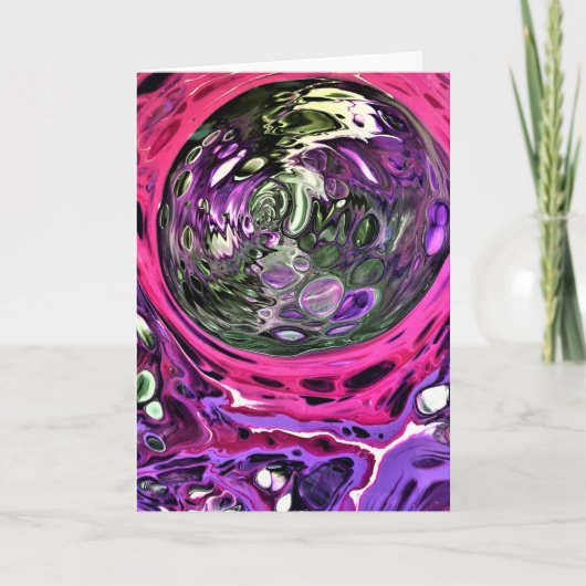 抽象芸術カラー勉強383、カード カード (正面)