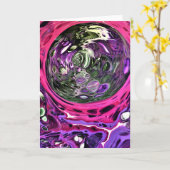 抽象芸術カラー勉強383、カード カード (黄色い花)