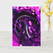 抽象芸術カラー勉強384、カード カード (黄色い花)