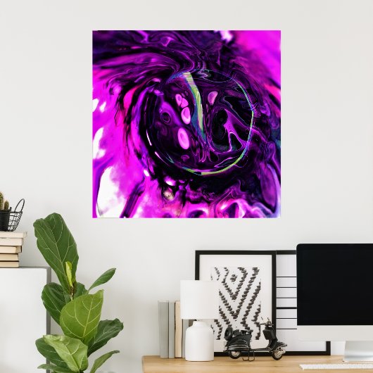 抽象芸術カラー勉強384、 ポスター (ホームオフィス)