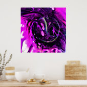 抽象芸術カラー勉強384、 ポスター (キッチン)